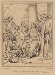 Kinder werden zu Christus gebracht, Markus