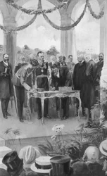 Einweihung des australischen Commonwealth in Sydney, 1. Januar 1901