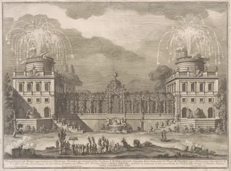 Die Seconda Macchina für die Chinea von 1763: Die Weinlese