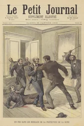 Ein Verrückter in den Büros der Präfektur der Seine