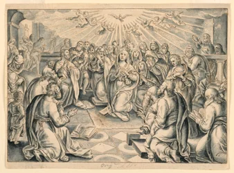 Szene aus den Apostelgeschichten, nach Stradanus