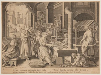 Seidenkokons abwickeln