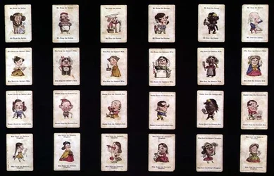 Happy Families, Kartenspiel, basierend auf Entwürfen von John Tenniel, ca. 1860