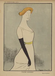 Yvette Guilbert, Illustration für Le Rire