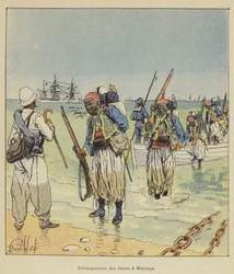 Landung der Turcos in Majunga