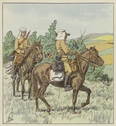 Japanische Späher auf Erkundung