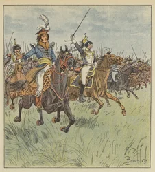 Niemals sah man an der Spitze einer Kavallerie jemanden so brillant, so mutig, so entschlossen