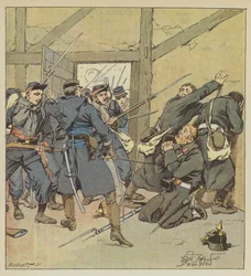 Der Angriff auf Villejouan durch Kommandant Fouilhade