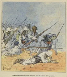 Eine Kompanie des algerischen Regiments verliert 23 Männer, 30. September