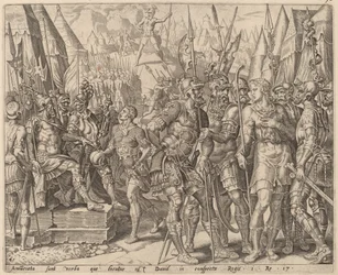 Davids Bruder erzählt ihm von Goliaths Herausforderung