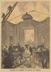 Feuer im Kulissenlager der Pariser Oper