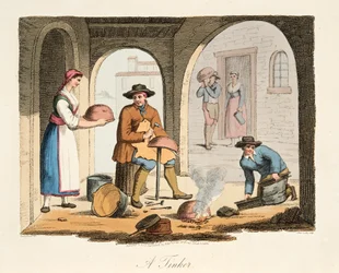 Ein reisender Kesselflicker, aus Italian Scenery, veröffentlicht 1806
