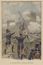 Marschall Lannes beim Angriff auf Regensburg, 1809