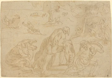 Die Sintflut, von der Loggia des Vatikans