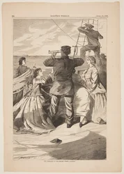 Das Herannahen des britischen Piraten "Alabama"