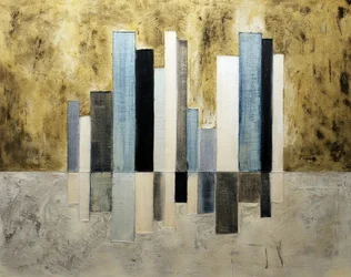 Goldene Urbane Reflexionen