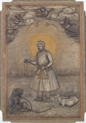 Porträt des gealterten Akbar