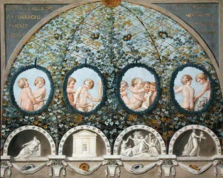 Entwurf für ein Deckenfresko, veröffentlicht ca. 1780