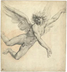 Ein Engel im Flug