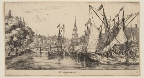 De Appelmarckt, aus Ansichten von Amsterdam