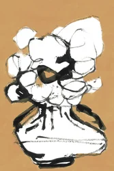 Abstrakte Blumenvase