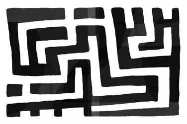 Abstraktes Labyrinthmuster