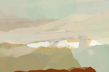 Abstrakte Berglandschaft