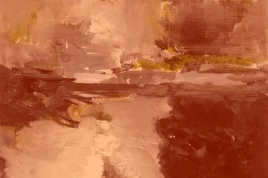 Abstrakte warme Landschaft