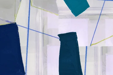 Blaue Geometrische Abstraktion