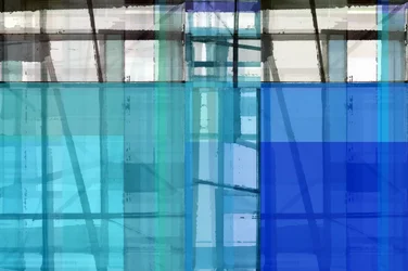 Blaue Geometrische Abstraktion