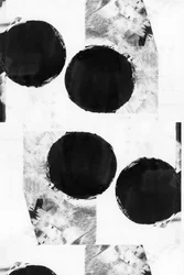 Fette schwarze Kreise Abstrakt