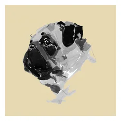 Charmantes Mops-Porträt
