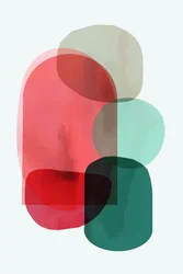 Bunte organische Formen