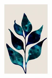 Tiefblaue Botanicals