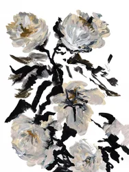 Dramatisches Blumenabstrakt