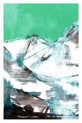 Smaragdener Berg abstrakt