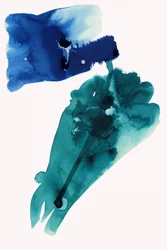 Fließendes Blaues Teal