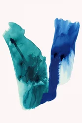 Fließendes Blaues Teal Abstrakt