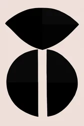 Geometrische schwarze Formen