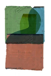 Geschichtete abstrakte Erdtöne