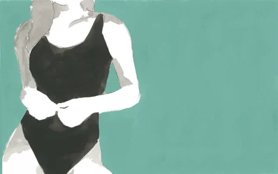 Minimale Badeanzugfigur