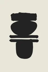 Minimalistische Gestapelte Formen