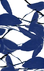 Moderne Blaue Blätter