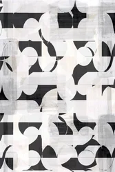 Monochromes geometrisches Muster