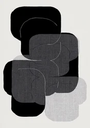Monochrome geschichtete Formen