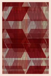 Rote geometrische Schichten
