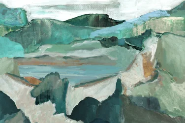 Gelassene abstrakte Landschaft