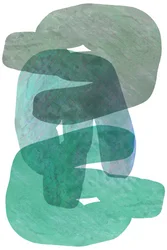 Gelassene Grüne Formen