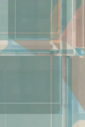 Subtile türkisfarbene Geometrie