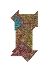 Strukturiertes geometrisches Puzzle